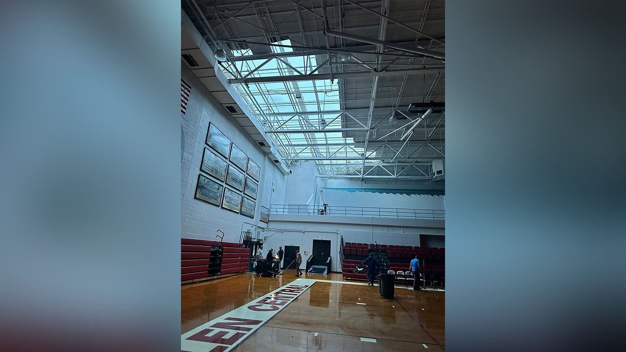 Floyd County Schools office closed after severe storm rips through. (Photo Courtesy: Floyd County Schools)